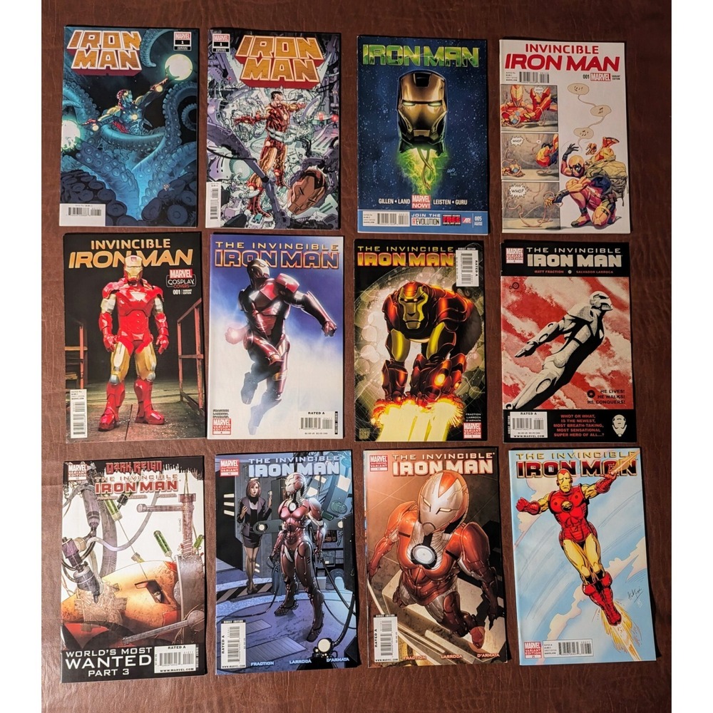 Iron Man Variant Lot (12) NM Range w/ 1st Rescue Pepper Potts MCU Marvel Comics‎